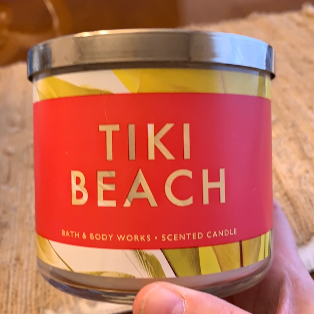 TIki Beach Bath and Body Works 3 wick candle